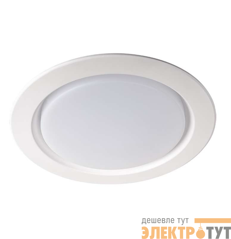 Светильник светодиодный PLED DL5 WH Downlight 24Вт 6500К IP40 ДВО встраив. JazzWay 5026520A