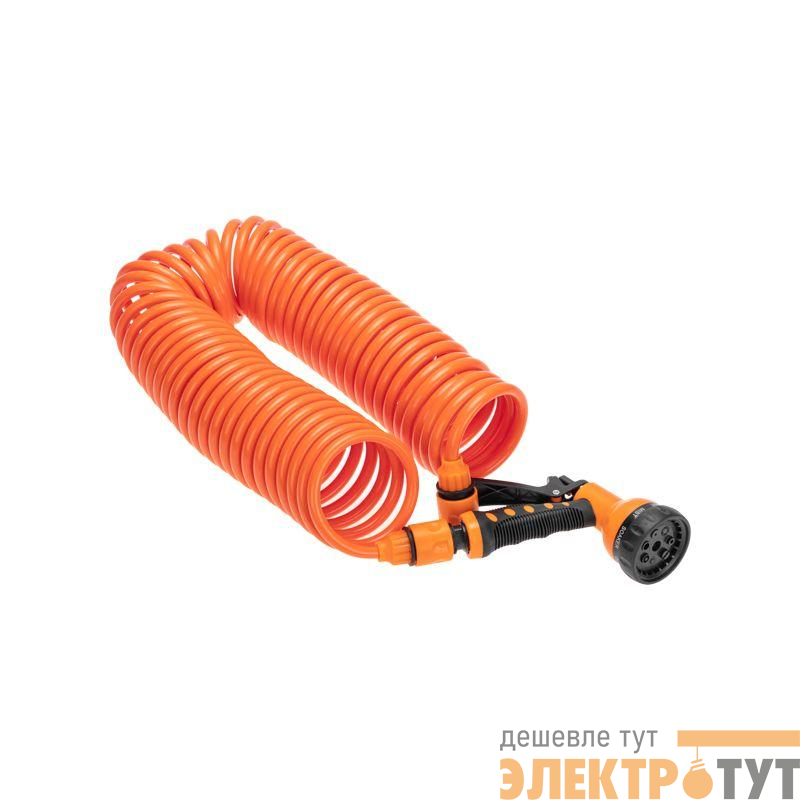 Шланг спиральный 15мх8мм пистолет-распылитель 2 коннектора адаптер ЧЕТЫРЕ СЕЗОНА 62-0270