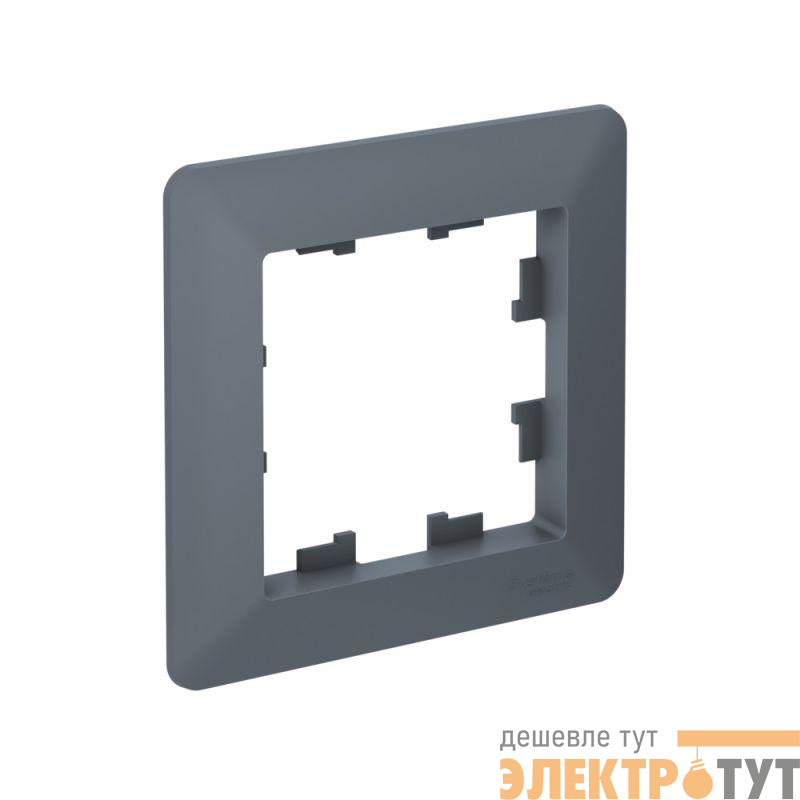 Рамка 1-м AtlasDesign Air грифель/дым. черн. SE ATN220701