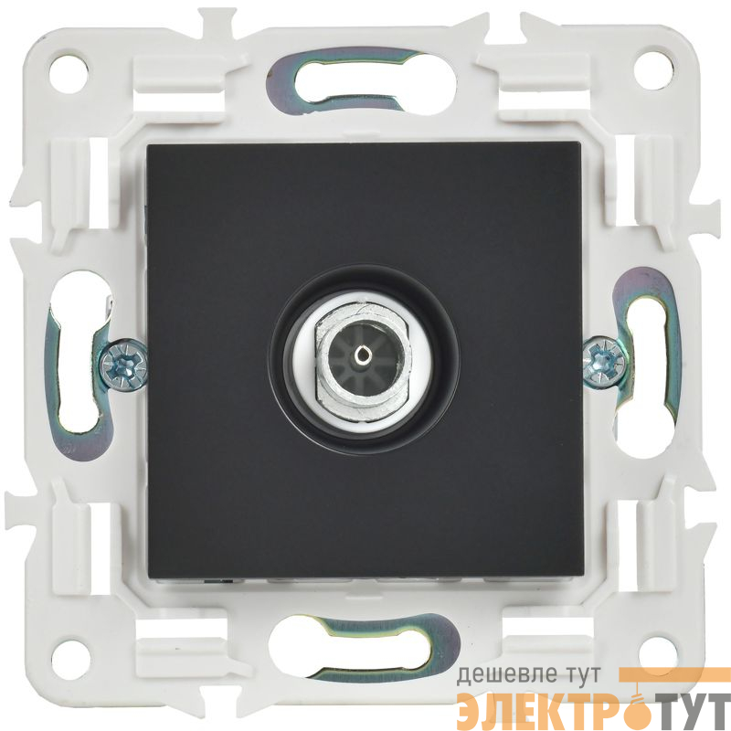 Розетка TV оконечная SKANDY SK-A12Bl черн. IEK SK-A10-O-K02