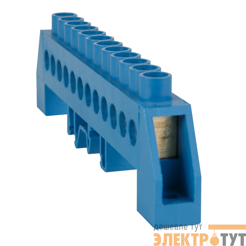Шина нулевая в комбинированной изоляции OptiKit BB-F-N-DIN-16-8х12 син. КЭАЗ 277969