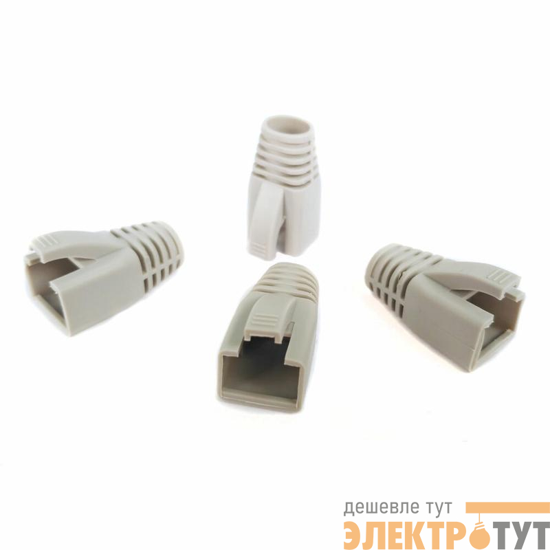 Колпачок изолирующий CAP-8-GY для разъемов RJ45 d8мм сер. Cabeus 10097c