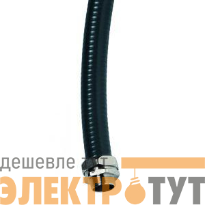 Металлорукав DN 40мм в гладкой ПВХ изоляции Dвн.40мм Dнар.48мм черн. (уп.25м) DKC 6070R-40N