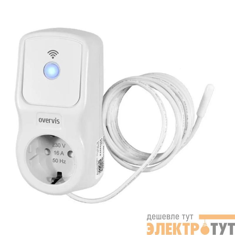 Реле напряжения ЕМ-126Т-2 Wi-Fi 16А 220В 18м многофункц. с датчиком температуры в розетку НовАтек-Электро 3425680126-2
