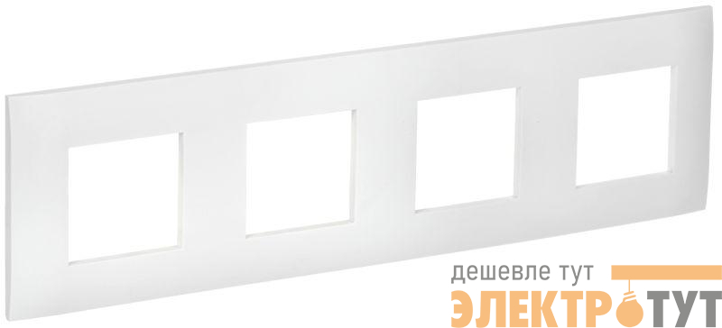 Рамка 4-м SKANDY SK-F04W арктич. бел. IEK SK-M42-K01