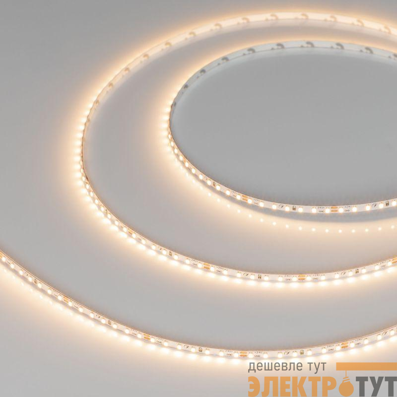 Лента светодиодная MICROLED-M168-4mm 24V Warm 3000К 5Вт/м IP20 2216 узкая (уп.5м) Arlight 046732