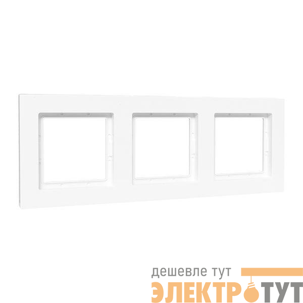 Рамка 3-м Эпика IP44 пластик бел. EKF UP1-FPW-03-44