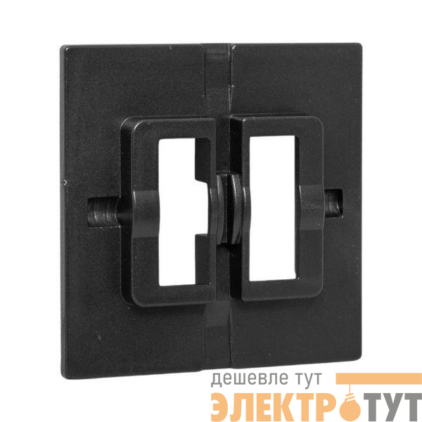 Пластина переходная для 1-кл./2-кл. выключателя IP44 Эпика черн. EKF UP1-SWB-44
