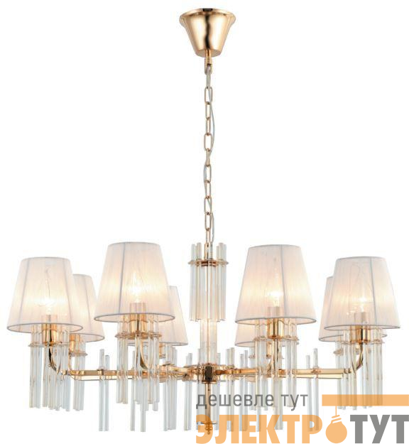 Люстра Lilith 1039-308 8хE14 40Вт хрусталь Rivoli Б0054948