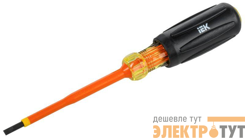 Отвертка диэлектрическая SL4.0х100 Т3 ARMA2L 5 IEK A2L5-SC30-T3-SL-40-100