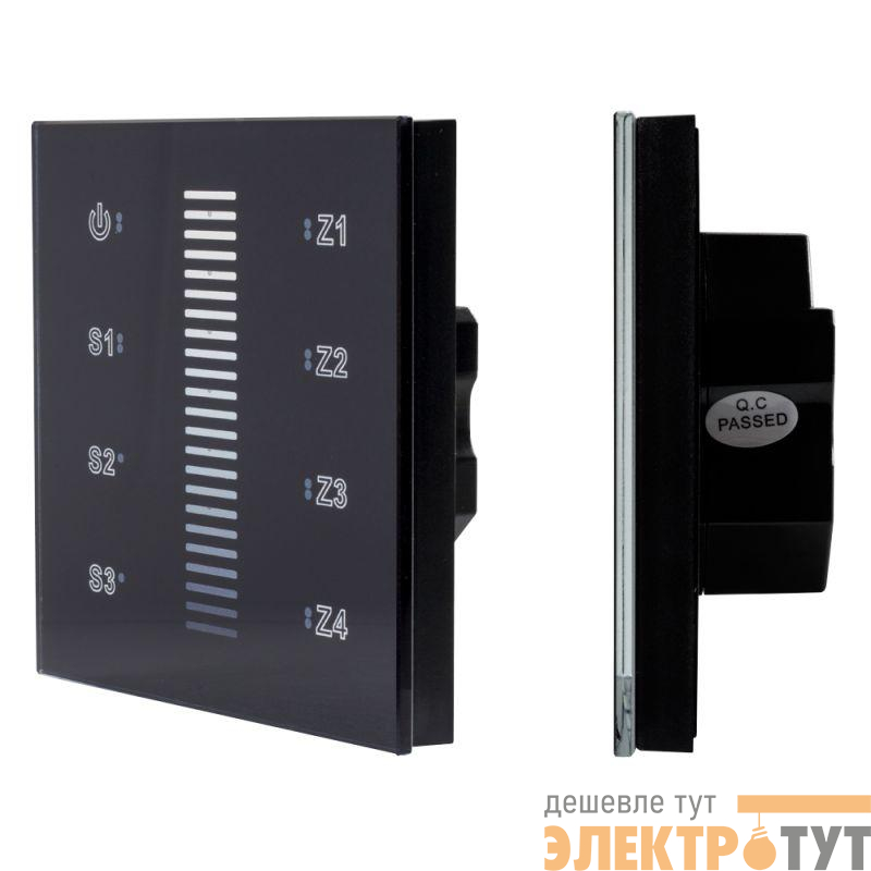 Панель сенсорная DALI-901-11-ADDR-3SC-DIM-DT6-IN BUS IP20 пластик черн. INTELLIGENT ARLIGHT 037189