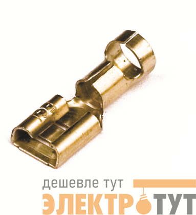 Наконечник без изоляции "розетка" 2.5-6кв.мм A=6.3х0.8мм (уп.100шт) DKC 2C02L