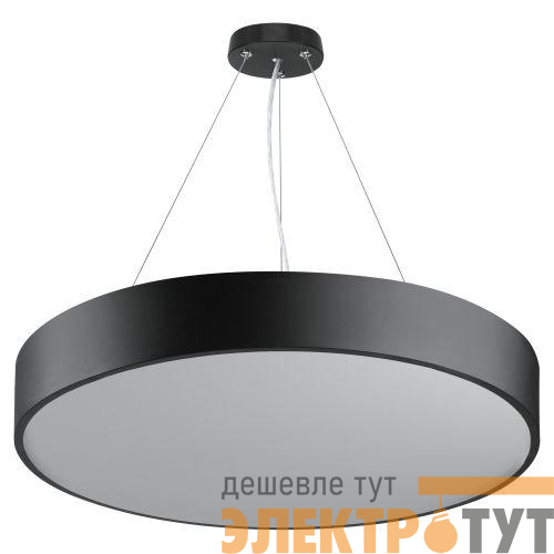 Светильник светодиодный Geometria Ring SPO-132-B-40K-088 88Вт 4000К IP40 800х800х80мм подвесной драйвер внутри черн. Эра Б0058901