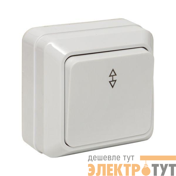 Переключатель проходной 1-кл. ОП Рим 10А IP20 бел. EKF ENV10-025-10