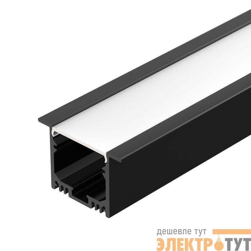 Профиль SL-LINIA49M-F-2000 BLACK L2000 алюм. Arlight 036513