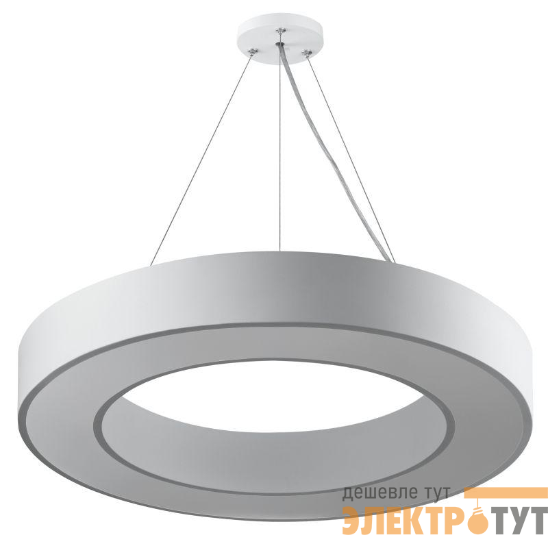 Светильник светодиодный Geometria Ring SPO-134-W-40K-056 56Вт 4000К 4200Лм IP40 800х80 бел. подвесной драйвер внутри ЭРА Б0058906