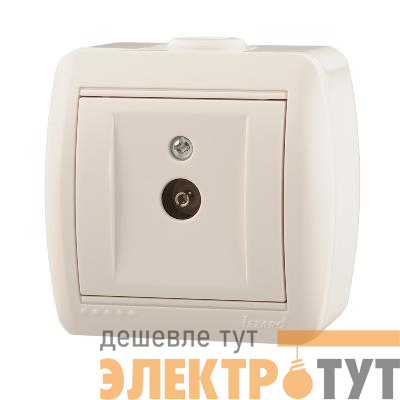 Розетка телевизионная проходная TV ОП Nata бел. LEZARD 710-0200-129
