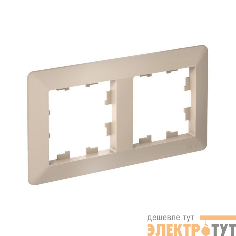 Рамка 2-м AtlasDesign Air песочн./дым. бел. SE ATN221202