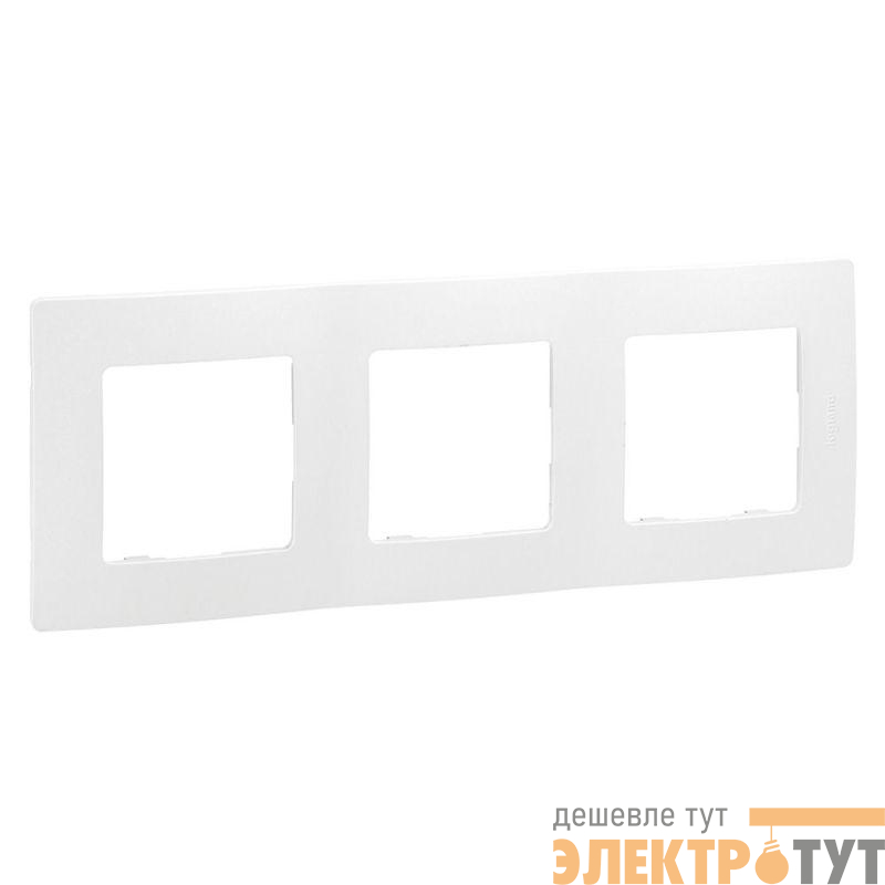 Рамка 3-м Etika бел. IEK 672503