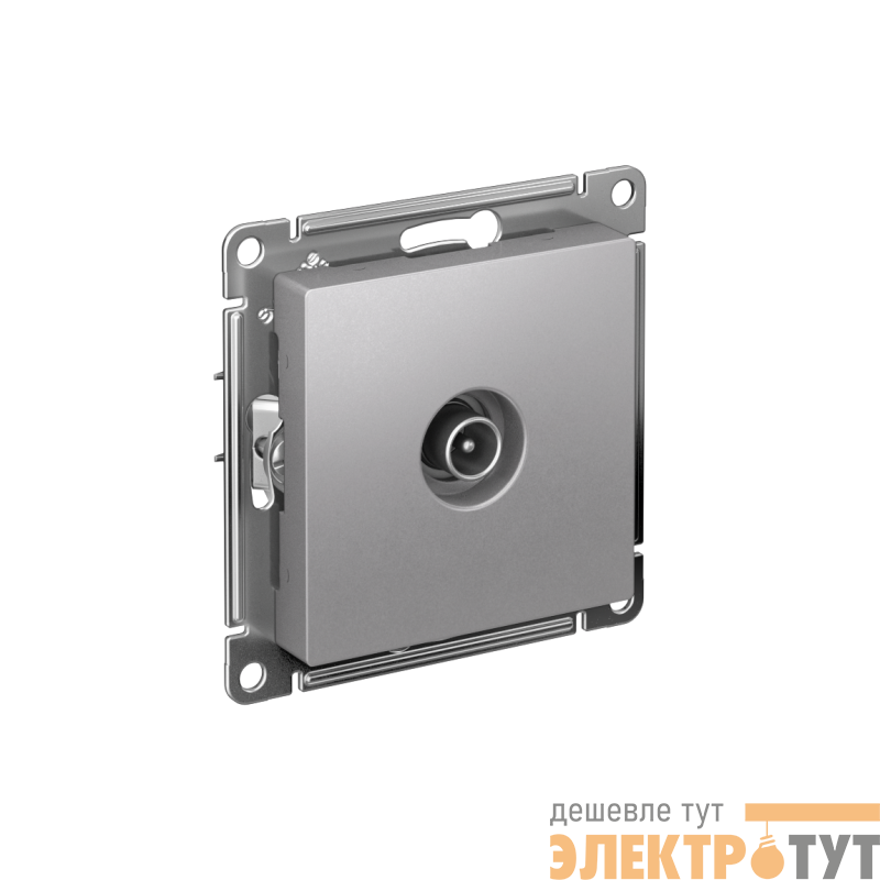 Розетка телевизионная проходная TV AtlasDesign 4дБ механизм алюм. SE ATN000392