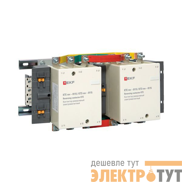 Контактор реверсивный КТЭ-1 115А кат. 230В AC 2НО EKF ctr-b-r-115