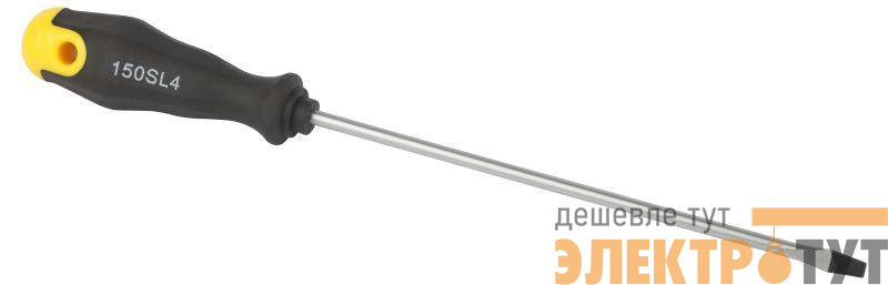 Отвертка SL 4х150мм шлицевая двухкомпонентн. рукоятка ЭРА Б0055859