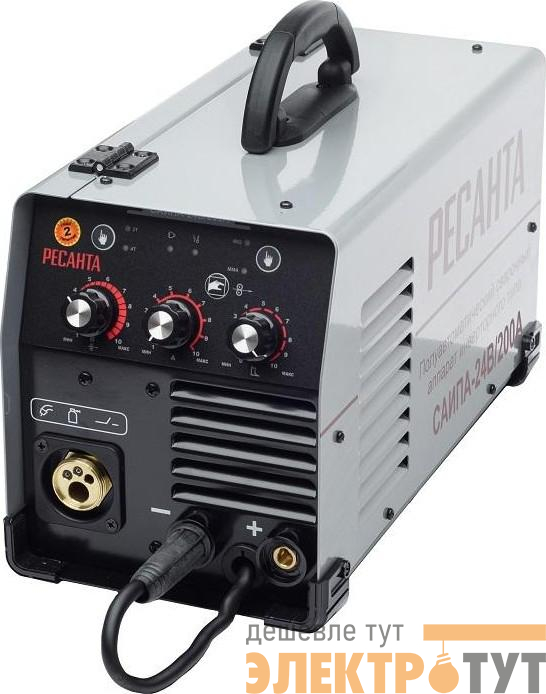 Инвертор сварочный полуавтомат. САИПА-24В/200А MIG 6в1 Ресанта 65/110