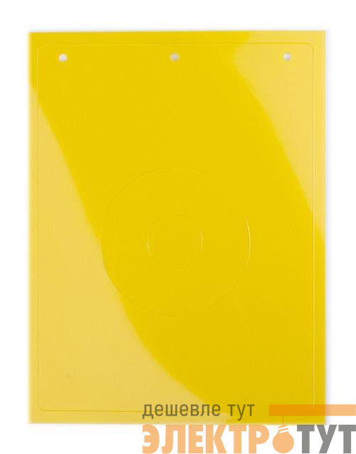 Табличка полужесткая для маркировки кнопок аварийного останова ПВХ желт. (уп.10шт) DKC TAEM062Y