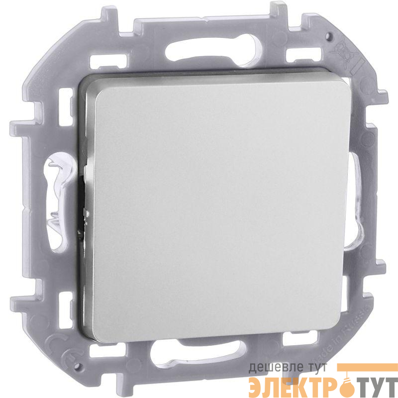 Переключатель 1-кл. Inspiria 10А IP20 250В 10AX механизм алюм. IEK 673652