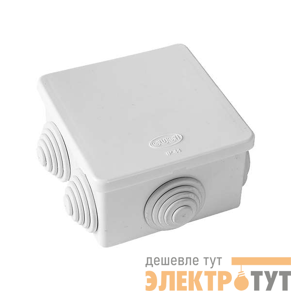 Коробка распределительная ОП 70х70х40мм IP44 бел. ГУСИ С3В76 Б Евро