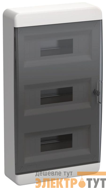 Корпус ЩРН-П-36 TEKFOR IP41 черн. прозр. дверь пластик. IEK TF5-KP12-N-36-41-K01-K03