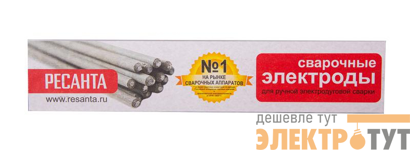 Электрод для ручной дуговой сварки МР-3 Ф2.0 (1кг) Ресанта 71/6/48