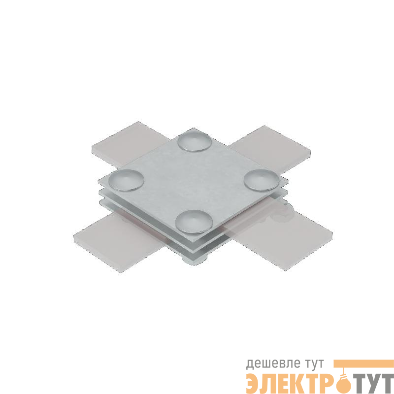 Соединитель крестообразный 3XS-B40 AURAFORT HD для полосы до 40мм с 3 пластинами сталь гор. оцинк. КМ MA0048