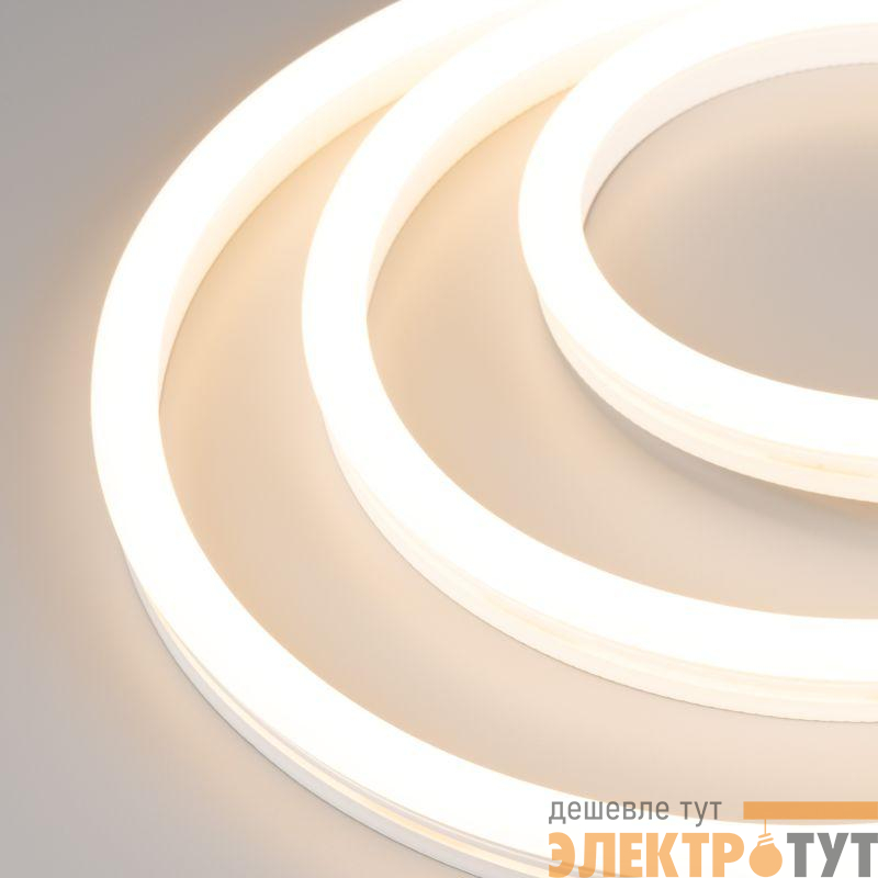 Лента светодиодная WAVE-SIDE-A120-12x25mm 230В Warm 3000К 12Вт/м IP67 wire x2 грибовидная форма герметичная (уп.50м) Arlight 051933