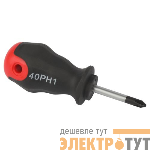 Отвертка крестовая PH 1х40мм двухкомпонентн. рукоятка 40PH1 Эра Б0055839