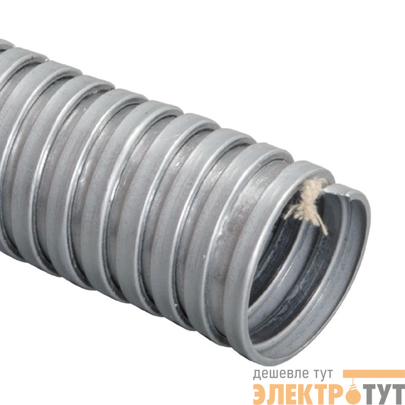 Металлорукав Р3-ЦХ-10 d10мм без протяжки ELASTA (уп.100м) IEK CM10-10-100