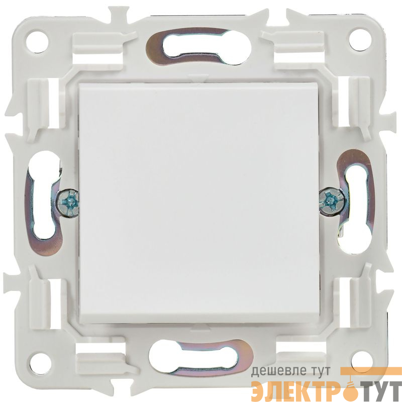 Выключатель кнопочный 1-кл. SKANDY 10А SK-V14W арктич. бел. IEK SK-V17-0-10-K01