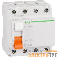 Выключатель дифференциального тока (УЗО) 4п 63А 100мА тип AC ВД63 Домовой SchE 11467