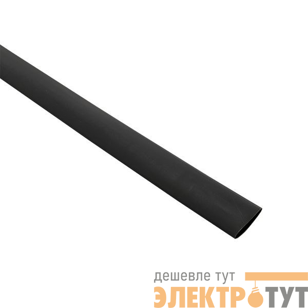 Трубка термоусадочная ТУТк с клеевым слоем нг 18/6 черн. 1м (уп.10м) PROxima EKF tut-k18-b