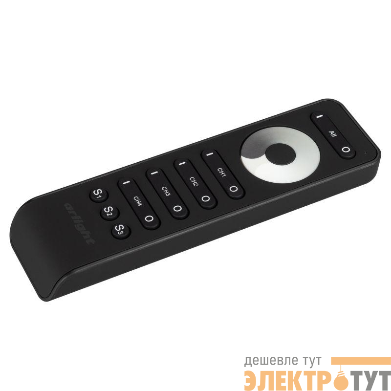 Пульт SMART-R33-DIM 4 канала 2.4G IP20 пластик черн. Arlight 032941