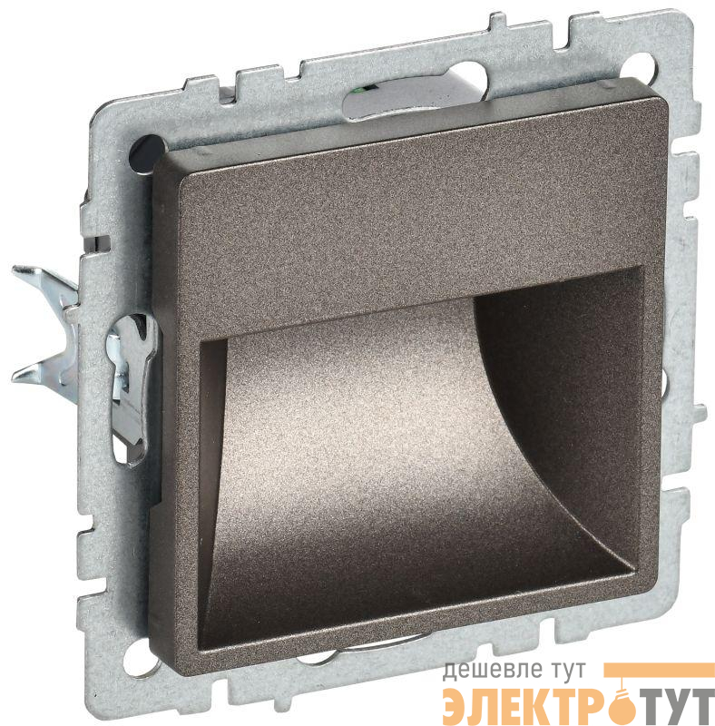 Подсветка светодиодная BRITE встраив. ПЛ20-БрТБ механизм бронза IEK BR-FL20-K45