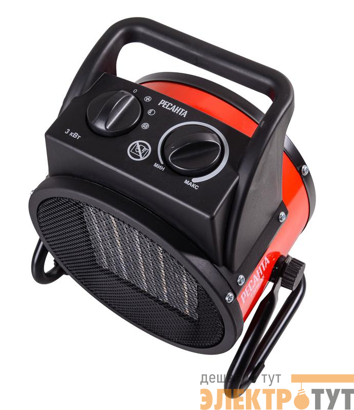 Пушка тепловая электрическая ТЭПК-3K керамич. нагревательный элемент кругл. корпус Ресанта 67/1/41