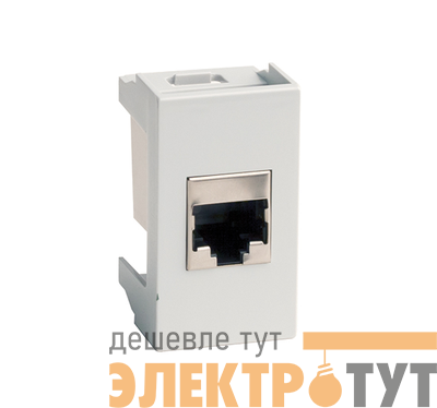 Розетка компьютерная 1-м Viva RJ45 CAT.5E экран. сер. DKC 45148