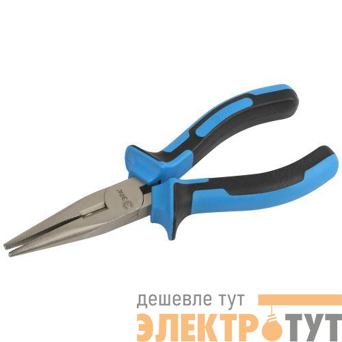 Тонкогубцы 160мм с длинным носом двухкомпонентн. рукоятки ЭРА Б0055915