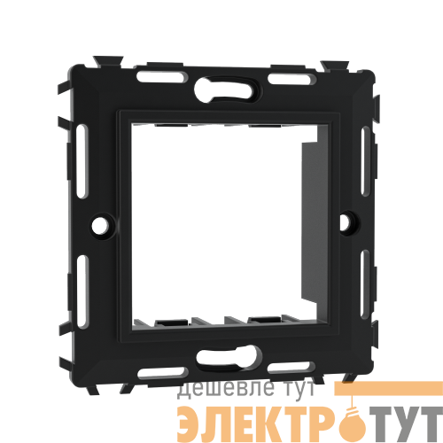 Каркас 1-м 2мод. Brava без лапок черн. DKC 75023N