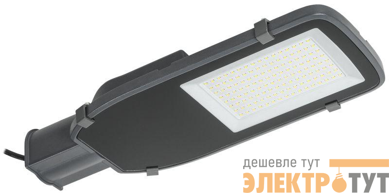 Светильник светодиодный ДКУ 1002-100Д 5000К IP65 уличный консольный сер. IEK LDKU0-1002-100-5000-K03