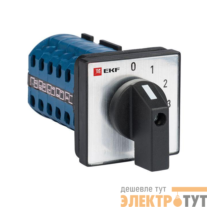 Переключатель кулачковый ПК-1-101 1п 25А "0-1-2-3" EKF pk-1-101-25