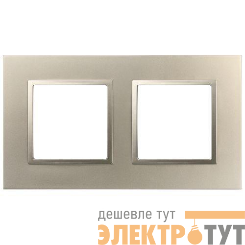 Рамка 2-м Elegance 14-5012-04 Classic шампань Эра Б0060579