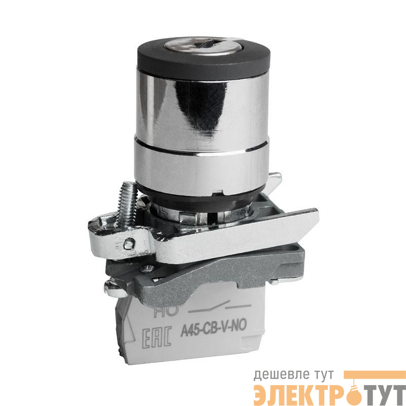 Переключатель OptiSignal D22 C4-SK-21 с ключем 2 положения металл 1НО XB4BG21 КЭАЗ 332170