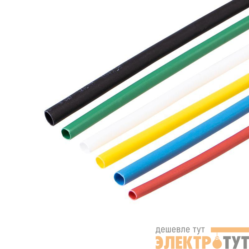 Набор трубок термоусадочных №4 SMALL TUBE ТУТ нг (уп.20шт по 10см) Rexant 29-0104